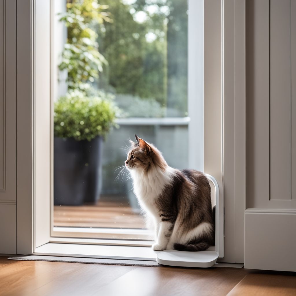 Plesuxfy Gurt und Riegel für Katzentüren,Alternative Katzentür ohne Bohren  - Neuartiges Türschloss, Keine Notwendigkeit für Haustiertore oder Innentür  für Katzen, gelbgrün : : Haustier